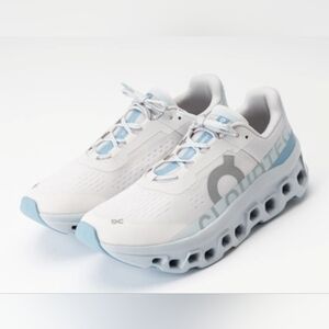 Size 10  Women's CloudmonsterWhite and Blue Athletic Sneakers